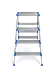 Image showing Small aluminum ladder