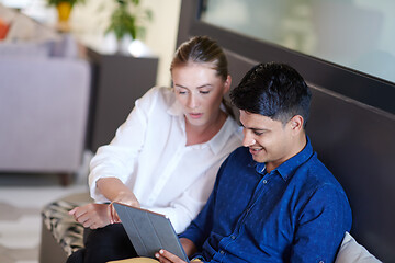 Image showing Business people Working In Relaxation Area Of Modern Office