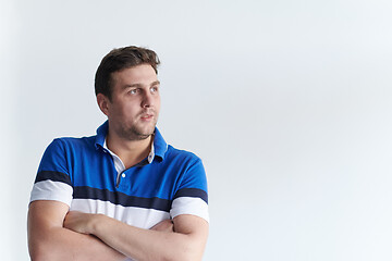 Image showing portrait of casual startup businessman wearing a T-shirt