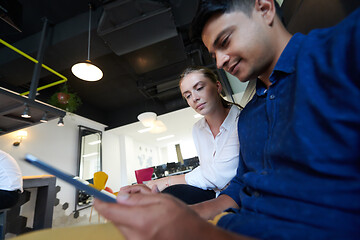 Image showing Business people Working In Relaxation Area Of Modern Office