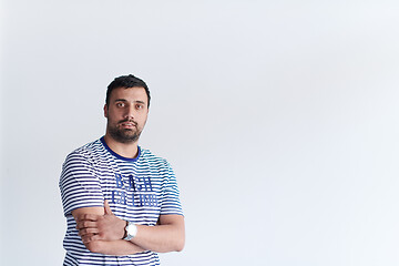 Image showing portrait of casual startup businessman wearing a T-shirt