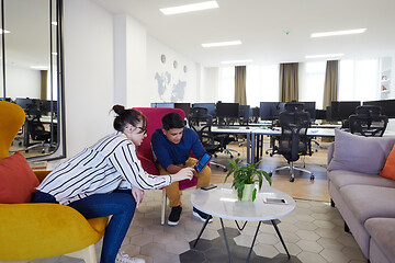 Image showing Business people Working In Relaxation Area Of Modern Office