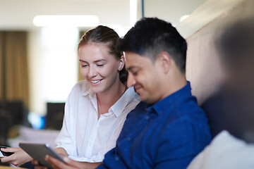 Image showing Business people Working In Relaxation Area Of Modern Office