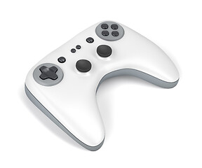 Image showing White game controller