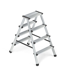 Image showing Small aluminum ladder