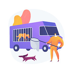 Image showing Animal control service abstract concept vector illustration.