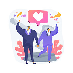 Image showing Civil union abstract concept vector illustration.