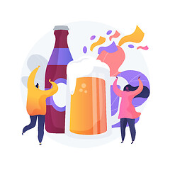 Image showing Beer fest abstract concept vector illustration.