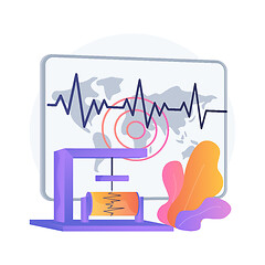 Image showing Seismology abstract concept vector illustration.