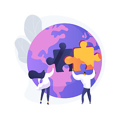 Image showing Social participation abstract concept vector illustration.