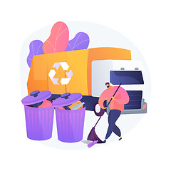 Image showing Junk removal abstract concept vector illustration.