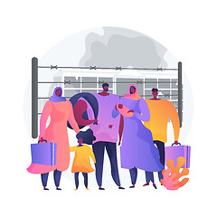 Image showing Community migration abstract concept vector illustration.