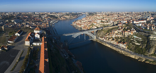 Image showing Monastery and Bridge in Porto panorama