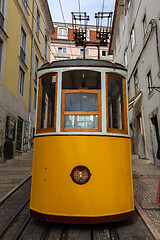 Image showing Elevator da Bica in Lisbon Portugal