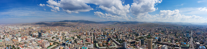 Image showing Aerial panorama view of Ulaanbaatar