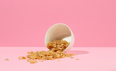 Image showing bowl of cornflakes