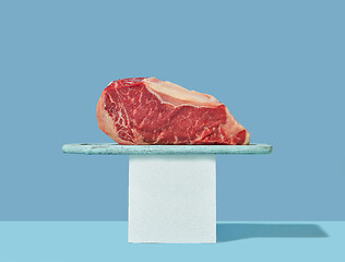 Image showing still life with raw steak