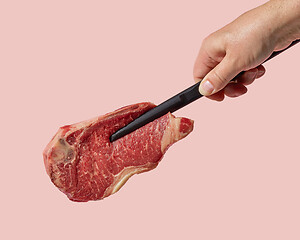 Image showing fresh raw steak