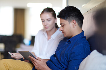 Image showing Business people Working In Relaxation Area Of Modern Office