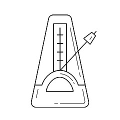 Image showing Metronome line icon.