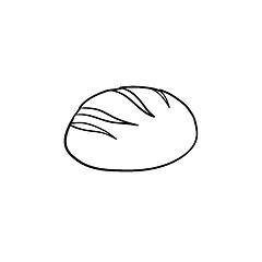 Image showing Loaf hand drawn sketch icon.