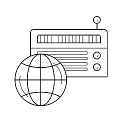 Image showing Radio line icon.