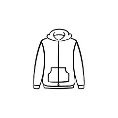 Image showing Sweater hand drawn sketch icon.