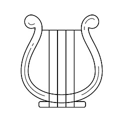 Image showing Harp line icon.