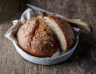 Image showing freshly baked artisan bread