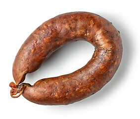 Image showing homemade smoked sausage