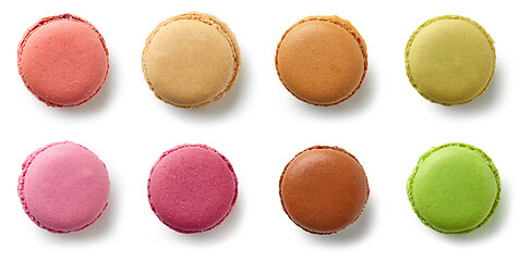 Image showing various colorful macaroons