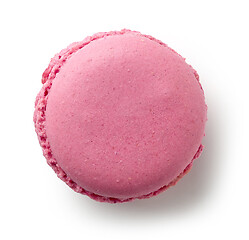 Image showing pink raspberry macaroon