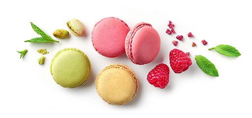 Image showing composition of various macaroons