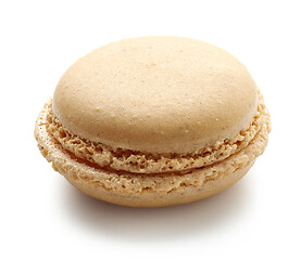 Image showing vanilla macaroon on white background