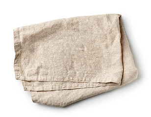 Image showing folded linen napkin