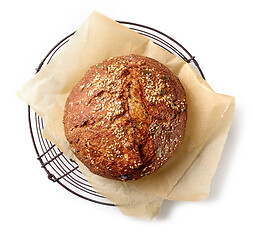 Image showing freshly baked bread loaf