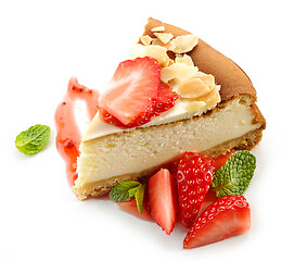 Image showing piece of cheesecake