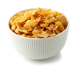 Image showing bowl of cornflakes