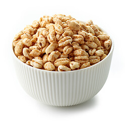 Image showing bowl of wheat honey grains