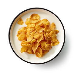 Image showing bowl of cornflakes