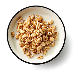 Image showing bowl of wheat honey grains