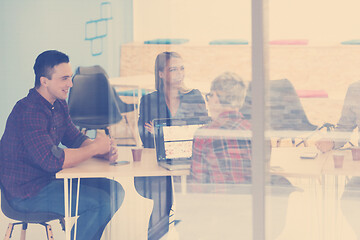 Image showing startup business team on meeting at modern office