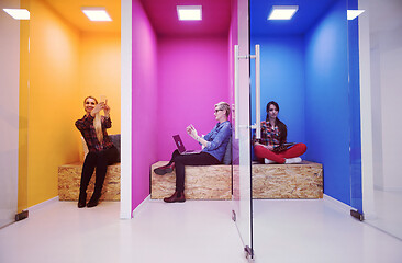 Image showing group of business people in creative working  space