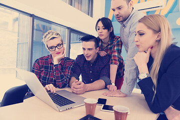 Image showing startup business team on meeting at modern office