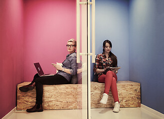 Image showing group of business people in creative working  space