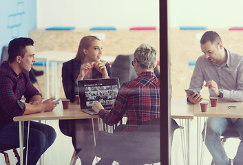 Image showing startup business team on meeting at modern office