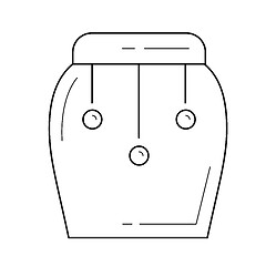 Image showing Tom tom line icon.