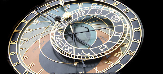 Image showing Prague clock detail