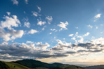 Image showing evening landscape scenery in Breisgau Germany