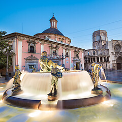 Image showing Square of Saint Mary\'s, Valencia, Spain.